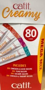 Catit Creamy Lickable Cat Treat, Healthy Cat Treat, 4 flavours, 80 tubes, 800g (80 X 10g) - Image 4