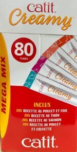Catit Creamy Lickable Cat Treat, Healthy Cat Treat, 4 flavours, 80 tubes, 800g (80 X 10g) - Image 5