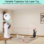 TBTeek Cat Toy, Automatic Motion-Activated, 5 Fun Patterns, 4 Speed Modes, Adjustable Light Angles, Random Rotating Trajectory, Rechargeable - Image 3
