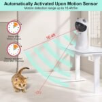 TBTeek Cat Toy, Automatic Motion-Activated, 5 Fun Patterns, 4 Speed Modes, Adjustable Light Angles, Random Rotating Trajectory, Rechargeable - Image 4