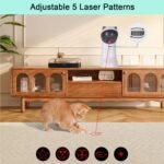 TBTeek Cat Toy, Automatic Motion-Activated, 5 Fun Patterns, 4 Speed Modes, Adjustable Light Angles, Random Rotating Trajectory, Rechargeable - Image 5