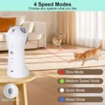 TBTeek Cat Toy, Automatic Motion-Activated, 5 Fun Patterns, 4 Speed Modes, Adjustable Light Angles, Random Rotating Trajectory, Rechargeable - Image 6
