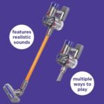 Casdon Dyson Cordless Vacuum Interactive & Officially Licensed Toy Dyson Vacuum for Children Aged 3+ Realistic Role-Play Fun, Purple - Image 3
