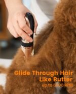 oneisall Dog Clippers and Paw Trimmer Kit 2 in 1 Low Noise Cordless Dog Clippers for Grooming Pet Hair Trimmers for Small and Large Dogs Cats Animals (Gold) - Image 4