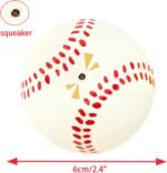 Chiwava 4 Pack 2.4" Squeak Latex Puppy Dog Toy Ball Sports Balls Sets Fetch Interactive Toy for Small Dogs - Image 3