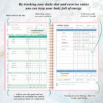 Wellness Planner & Fitness Log - Daily Diet & Health Journal with Weight Loss, Wellness Journal Notebook for Tracking Fitness, Sleep, Nutrition, Meal, Habits, A5(5.8 x 8.6 inch) (Pink) - Image 4