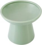 Extra Wide Elevated Cat Bowls - Ceramic Cat Food Bowl 6.2" Raised Cat Food Bowls Elevated Shallow Cat Food Dish, Whisker Fatigue, Lead & Cadmium Free, 5" Good Height for Cat Feeding, Sage Green - Image 9