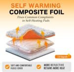Self Warming Cat Bed, Heated Cat Bed, 2.0 Upgraded Dual-Layer Thermal Foil Heating Pad, Plush Self-Heating Pet Mat for Crate, Floor, with Removable Washable Cover, Non-Slip 15"x19" - Image 3