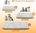Self Warming Cat Bed, Heated Cat Bed, 2.0 Upgraded Dual-Layer Thermal Foil Heating Pad, Plush Self-Heating Pet Mat for Crate, Floor, with Removable Washable Cover, Non-Slip 15"x19" - Image 8