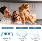 Ownpets Cat Litter Box Pads Small with 6-Layer Leak-Proof Design, Disposable for Easy Cleanup, Super Absorbent, Replacement Pee Pad for Cat, 20 Count - Image 10