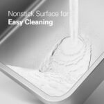 Zarler Stainless Steel Litter Box with Lid, Extra Large Cat Litter Box, XL Large Metal Litter Box for Big Cats with High Sided, Grey (Non-Sticky, Easy to Clean, Anti-Urine Leakage) - Image 3