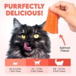 Bladder Chews for Cats UTI - Cat Urinary Tract Support with Cranberry & D-Mannose - Soft Bites for Feline Bladder & Kidney Health Prevention, Salmon - 200 Count - Image 5