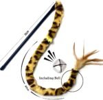 Cat Toys for Indoor Toys,Rainbow Cat Wand Toys,Feather Flips Plush Ball Cat Toys,Interactive Feather Toy for Teaser Play and Chase Exercise with Kitten 3 Pack - Image 4