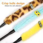 Cat Toys for Indoor Toys,Rainbow Cat Wand Toys,Feather Flips Plush Ball Cat Toys,Interactive Feather Toy for Teaser Play and Chase Exercise with Kitten 3 Pack - Image 5