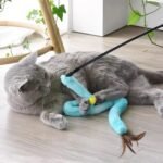 Cat Toys for Indoor Toys,Rainbow Cat Wand Toys,Feather Flips Plush Ball Cat Toys,Interactive Feather Toy for Teaser Play and Chase Exercise with Kitten 3 Pack - Image 6
