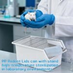 2-Pack Lab Mouse Rat Rodent Cage, PP High Temperature High Pressure with 250 ML Silicone Water Bottle Aluminum Food Retaining Plate for 5-6 Mice or 1-2 Rats (12.59"x8.46"x6.69") - Image 5