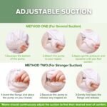 haakaa Manual Breast Pump for Breastfeeding, Silicone, Clear 4oz/100ml - Image 5