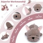 Auspicious Beginning 30'' Giant French Bulldog Plush Stuffed Animal - Large Sleeping Dog Plush Pillow, Plushie Toy for Birthday Gifts, Kids, Girls, Boys - Image 4
