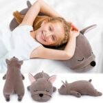 Auspicious Beginning 30'' Giant French Bulldog Plush Stuffed Animal - Large Sleeping Dog Plush Pillow, Plushie Toy for Birthday Gifts, Kids, Girls, Boys - Image 7