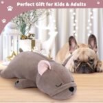 Auspicious Beginning 30'' Giant French Bulldog Plush Stuffed Animal - Large Sleeping Dog Plush Pillow, Plushie Toy for Birthday Gifts, Kids, Girls, Boys - Image 8