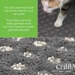 Catit Cat Litter Mat, Rectangle, Small, Grey, 44365 - Image 3