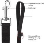AMAGOOD 6 FT Puppy/Dog Leash, Strong and Durable Traditional Style Leash with Easy to Use Collar Hook,3/8" 5/8" 3/4" 1" Dog Lead Great for Small and Medium and Large Dog(Black,1" x 6 Feet) - Image 6