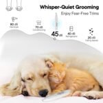 Dog Paw Trimmer with LED Light, Rechargeable Cordless Electric Grooming Clippers, Low Noise Pet Hair Shaver for Small Dogs Cats Trimming Around Paws, Eyes, Ears, Face, Rump - Image 6