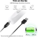 Dog Paw Trimmer with LED Light, Rechargeable Cordless Electric Grooming Clippers, Low Noise Pet Hair Shaver for Small Dogs Cats Trimming Around Paws, Eyes, Ears, Face, Rump - Image 7