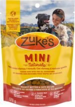 Zuke's Dog Treats, Mini Naturals Tender Bites Peanut Butter & Oats Recipe - 170 g Pouch (1 Pack) - Image 3