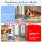 Interactive Dog Toys Octopus,Durable Automatic Jumping Dog Toy to Keep Them Busy,Squeaky Moving Tug of War Doggie Toy,USB Rechargeable Puppy Toys - Image 3