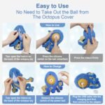 Interactive Dog Toys Octopus,Durable Automatic Jumping Dog Toy to Keep Them Busy,Squeaky Moving Tug of War Doggie Toy,USB Rechargeable Puppy Toys - Image 4