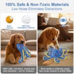 Interactive Dog Toys Octopus,Durable Automatic Jumping Dog Toy to Keep Them Busy,Squeaky Moving Tug of War Doggie Toy,USB Rechargeable Puppy Toys - Image 7