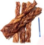 Bully Sticks for Dogs - Bully Sticks Dog Chew Treat - *(12 INCH Braided 3 Pack Standard Size)* - Low to No Odor Bull Pizzle - Premium Long Lasting - Dental Chew - Image 3