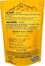 Bully Sticks for Dogs - Bully Sticks Dog Chew Treat - *(12 INCH Braided 3 Pack Standard Size)* - Low to No Odor Bull Pizzle - Premium Long Lasting - Dental Chew - Image 5