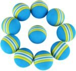 12 Pack 2 Color Rainbow Cat Toy Balls Soft EVA Foam Interactive Indoor Kittens Favorite Toys 1.38" Dia. Small Dogs Puppies Toy Balls Bulk Activity Chase Quiet Play Sponge Ball - Image 4