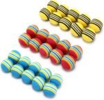 12 Pack 2 Color Rainbow Cat Toy Balls Soft EVA Foam Interactive Indoor Kittens Favorite Toys 1.38" Dia. Small Dogs Puppies Toy Balls Bulk Activity Chase Quiet Play Sponge Ball - Image 9