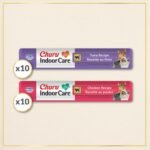 INABA Churu Indoor Care for Hairball Control, Functional Lickable Cat Treat with Taurine & Green Tea Extract, 14 Grams Each, 20 Tubes Total, Tuna & Chicken Variety - Image 4