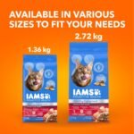 IAMS Proactive Health Healthy Enjoyment Adult Dry Cat Food – Chicken & Beef – 1.36KG (2.9LB) Bag - Image 11