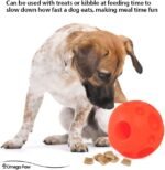 Omega Paw Tricky Treat Ball, Large, Treat Dispensing Dog Toy, Orange - Image 6