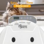 Ownpets Automatic 4 Meals Cat Feeder, Automatic Pet Food Dispenser for Wet and Dry Food with 2 Ice Packs, Auto Feeder for Small Dogs with Timer, Charged by 4pcs AA Batteries only - Image 4