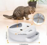 Ownpets Automatic 4 Meals Cat Feeder, Automatic Pet Food Dispenser for Wet and Dry Food with 2 Ice Packs, Auto Feeder for Small Dogs with Timer, Charged by 4pcs AA Batteries only - Image 7