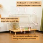 Extra Large Hamster Cage, 30 Inch Transparent Hamster Habitat for Syrian Hamsters, Gerbils & Mice, Clear Plastic Enclosure with Deep Base for Burrowing & Large Front Door, Sturdy PET Material - Image 5