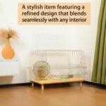 Extra Large Hamster Cage, 30 Inch Transparent Hamster Habitat for Syrian Hamsters, Gerbils & Mice, Clear Plastic Enclosure with Deep Base for Burrowing & Large Front Door, Sturdy PET Material - Image 6