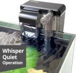 NICREW Slim Aquarium Filter, Quiet Fish Tank HOB Filters for up to 5 Gallon Aquariums, Adjustable Flow, 42 GPH, 3W - Image 8