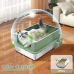 Homegroove XXXL Stainless Steel Litter Box with High Sides, 28"x20"x12" Extra Large Cat Litter Box for Big Cats, Metal Cat Litter Boxes Anti-Urine Leakage, Easy Clean (Green) - Image 7