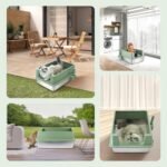 Homegroove XXXL Stainless Steel Litter Box with High Sides, 28"x20"x12" Extra Large Cat Litter Box for Big Cats, Metal Cat Litter Boxes Anti-Urine Leakage, Easy Clean (Green) - Image 9