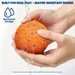 Interactive Dog Ball: Moving Dog Ball Auto Rolling - Interactive Dog Toys for Boredom - Bouncy & Throwable, Type-C Rechargeable, Washable, for Small & Medium & Large Dogs - Orange - Image 6