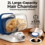 Dog Grooming Kit with Pet Vacuum，2L Large Capacity Dog Brush vacuum, 15000PA & Low Noise Pet Grooming Vacuum for Shedding Pets and Cats - Dogs Hair Remover - Image 9