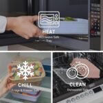 Bentgo Prep - 20-Piece 1-Compartment Reusable Meal Prep Containers with Lids, PFAS & BPA Free Materials, Durable, Microwave, Freezer, & Dishwasher Safe To Go Food Storage (Navy Blue) - Image 7