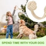Set of 6 Dog Rope Toys, Dog Chew Ropes Made of Cotton & Hemp, Aggressive Chewers, Dog Rope Tug Pull Toy, Indestructible Dental Rope for Chewing and Teeth Cleaning, for Puppies, Small, Medium Dogs - Image 6